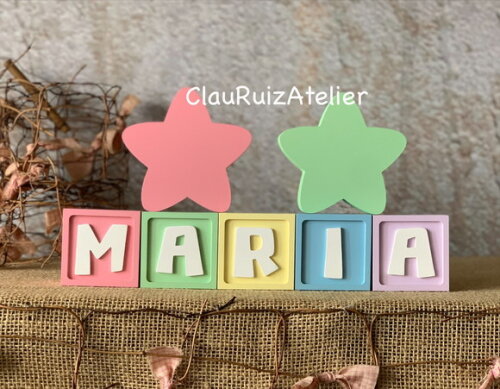 Candy Colors - Cubos 6x6cm Ts+ Dupla de Estrela