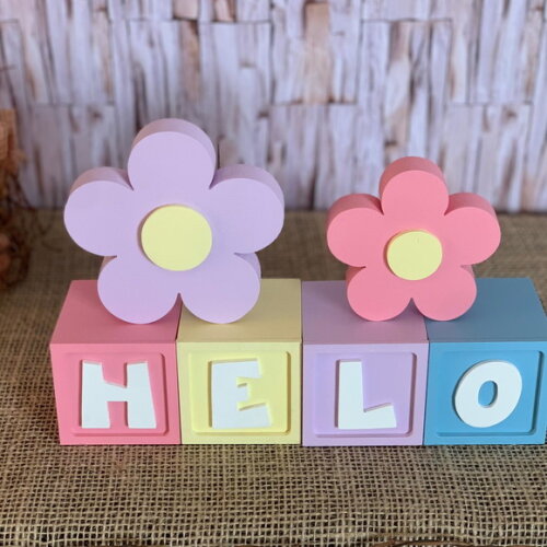 Candy Colors - Cubos 6x6cm Ts+ Dupla de Flor