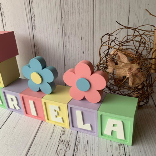 Candy Colors - Cubos 6x6cm Ts+ Dupla de Flor