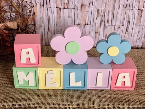 Candy Colors - Cubos 6x6cm Ts+ Dupla de Flor