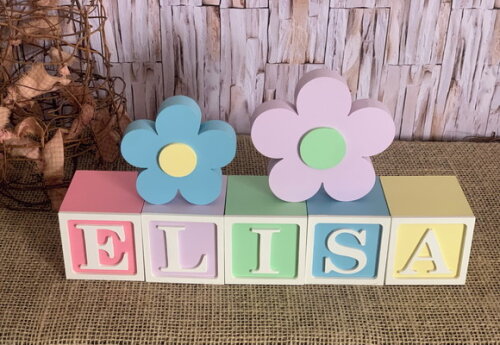 Candy Colors - Cubos 6x6cm Ts+ Dupla de Flor