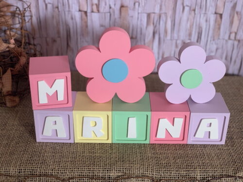 Candy Colors - Cubos 6x6cm Ts+ Dupla de Flor