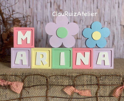 Candy Colors - Cubos 6x6cm Ts+ Dupla de Flor