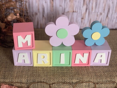 Candy Colors - Cubos 6x6cm Ts+ Dupla de Flor