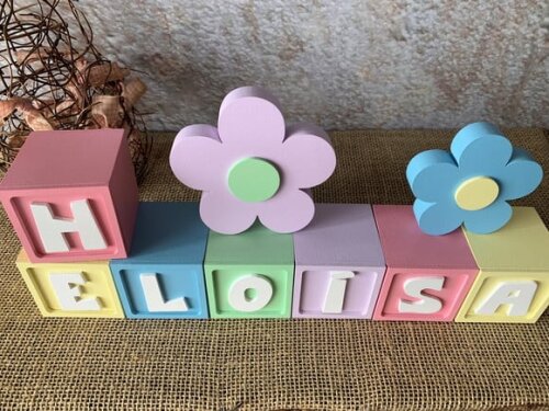 Candy Colors - Cubos 6x6cm Ts+ Dupla de Flor