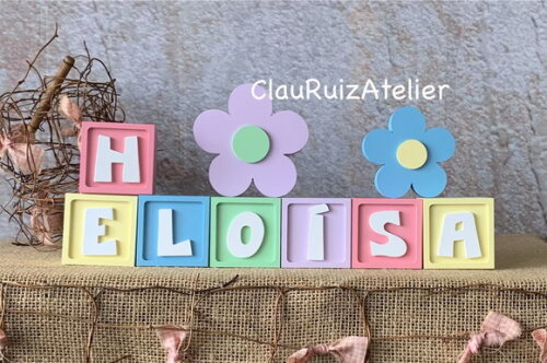 Candy Colors - Cubos 6x6cm Ts+ Dupla de Flor