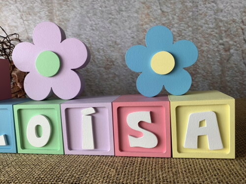 Candy Colors - Cubos 6x6cm Ts+ Dupla de Flor