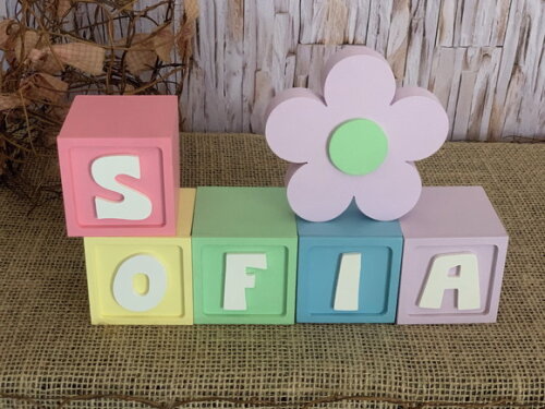 Candy Colors - Cubos 6x6cm Ts+ Flor