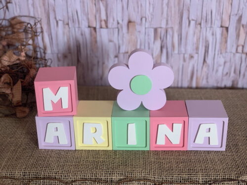Candy Colors - Cubos 6x6cm Ts+ Flor