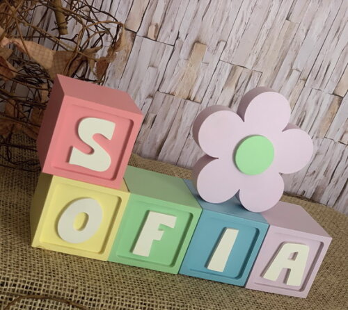 Candy Colors - Cubos 6x6cm Ts+ Flor