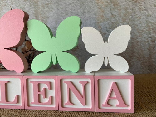 Candy Colors - Cubos 6x6cm Ts+ Trio de Borboleta