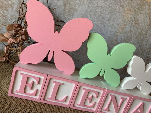 Candy Colors - Cubos 6x6cm Ts+ Trio de Borboleta