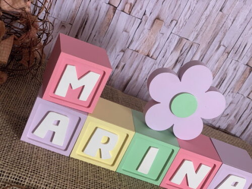 Candy Colors - Cubos 6x6cm Ts+ Flor