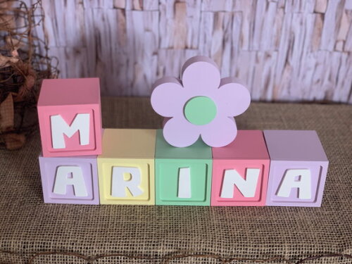 Candy Colors - Cubos 6x6cm Ts+ Flor