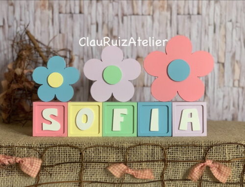 Candy Colors - Cubos 6x6cm Ts+ Trio de Flor