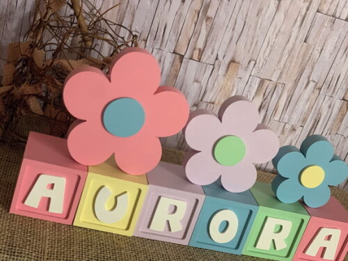 Candy Colors - Cubos 6x6cm Ts+ Trio de Flor