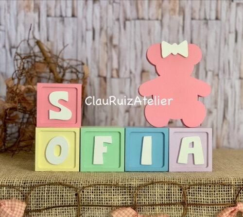 Candy Colors - Cubos 6x6cm Ts+ Ursinha