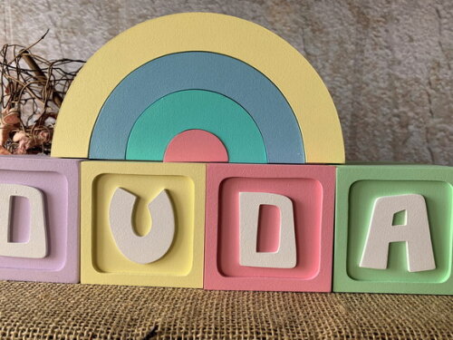 Candy Colors - Cubos 8x8cm + Arco Íris