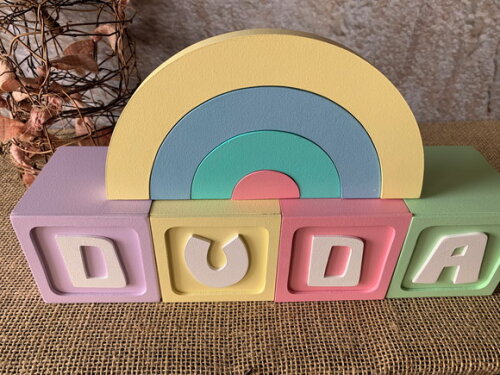 Candy Colors - Cubos 8x8cm + Arco Íris