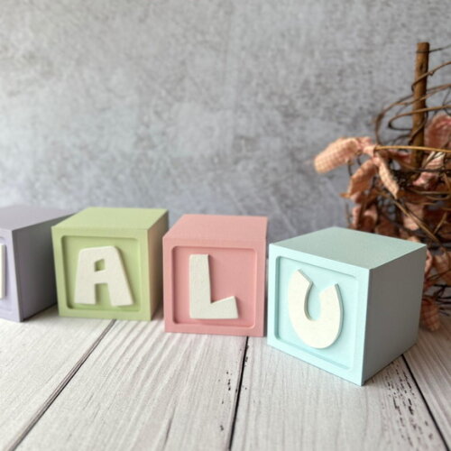 Candy Colors Pastéis - Cubos 6x6 Decoração Bebê - Cubos Ts