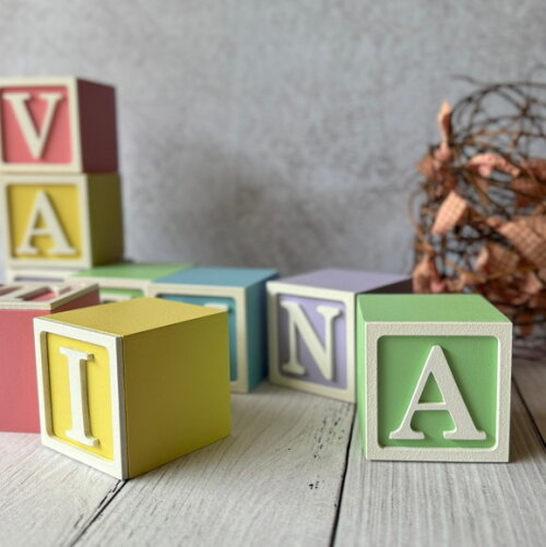 Cavalinho de Balanço + Cubos 6x6cm Ts Decoração Bebê
