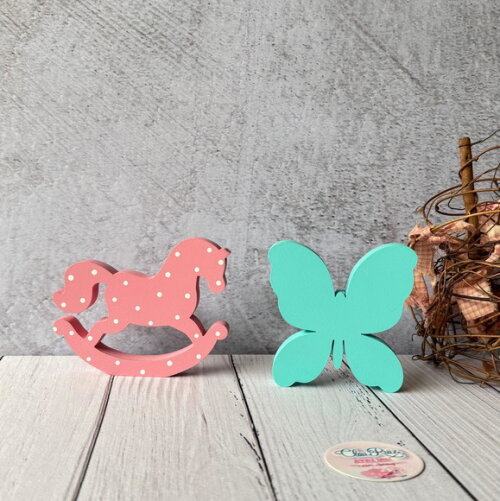 Cavalinhos de Balanço + Borboleta - Decoração Bebê