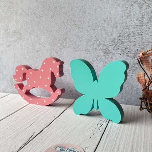 Cavalinhos de Balanço + Borboleta - Decoração Bebê