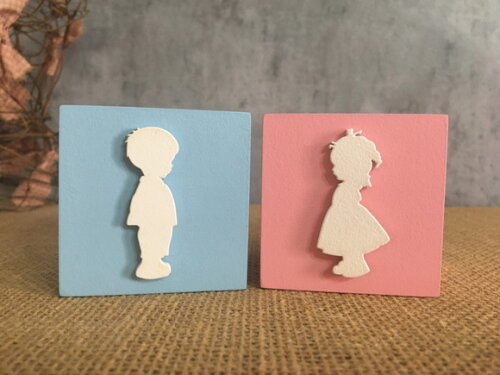 Chá de Revelação cubos 6x6cm CASAL