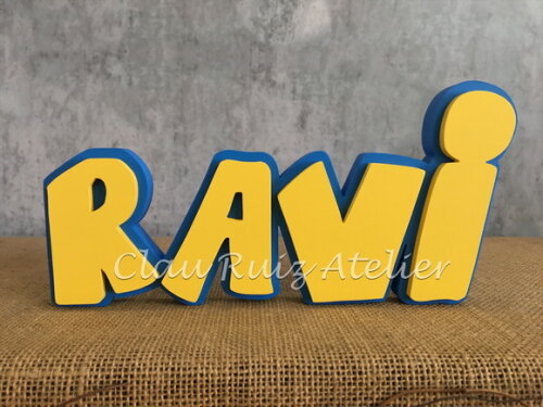 CHIQUITITAS Letras Decorativas Nomes Sobreposição