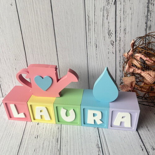 Chuva de Amor Candy 6cm + Regador e Pingo Decoração Bebê