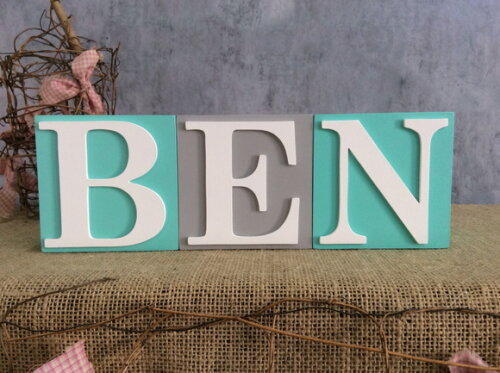 Cubos 10x10 -nomes Decoração Infantil e Bebês