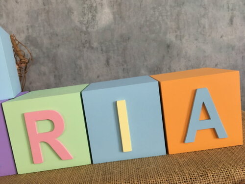 Cubos 10x10cm Linha Collors - Decoração Bebê
