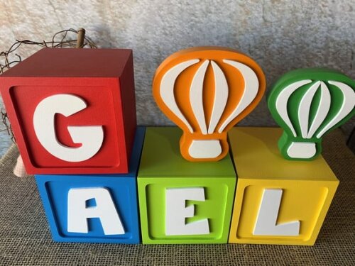 Cubos 10x10cm Pocoyo +dupla De Balão