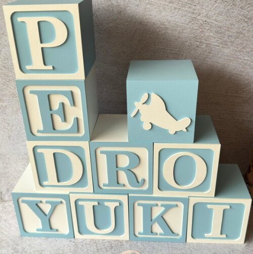 Cubos 10x10cm Ts Decoração de Quarto de Bebê