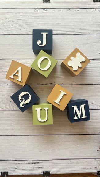 Cubos 6x6 Decoração Bebê Urso