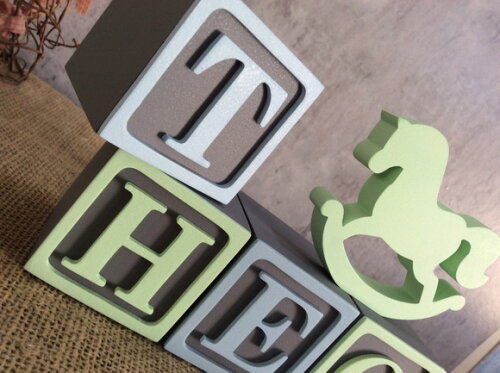 Cubos 6x6cm + Cavalinho