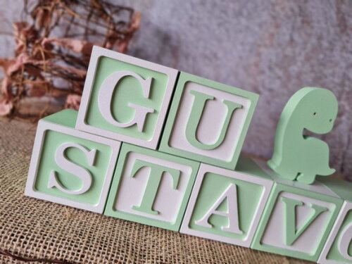 Cubos 6x6cm + Dinossauro
