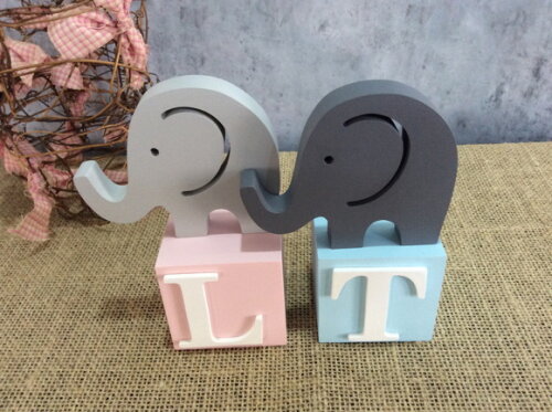 Cubos 6x6cm + Elefante Chá De Revelação