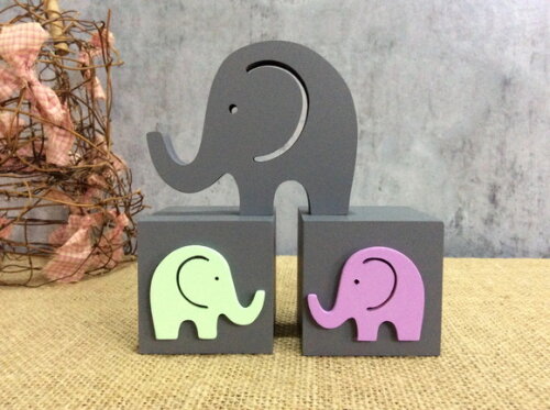 Cubos 6x6cm + elefantinho