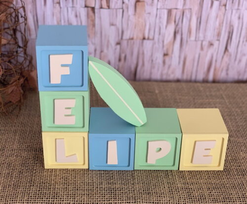 Cubos 6x6cm + Prancha de Surf