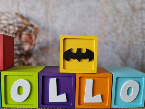 Cubos 6x6cm Festa Batman Decoração de Festas