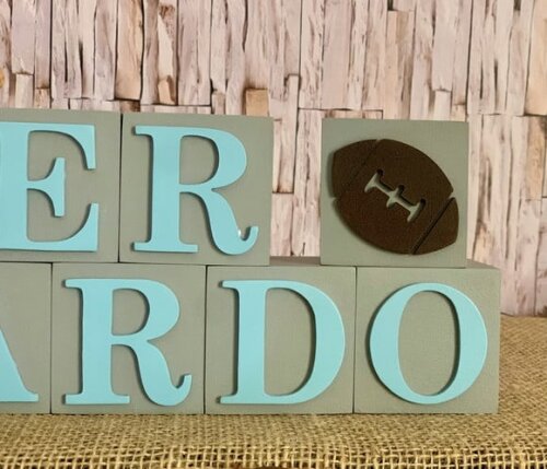 Cubos 6x6cm Futebol Americano