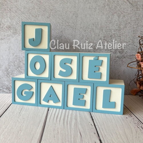 Cubos 6x6cm Ggg Ts - Decoração Bebê