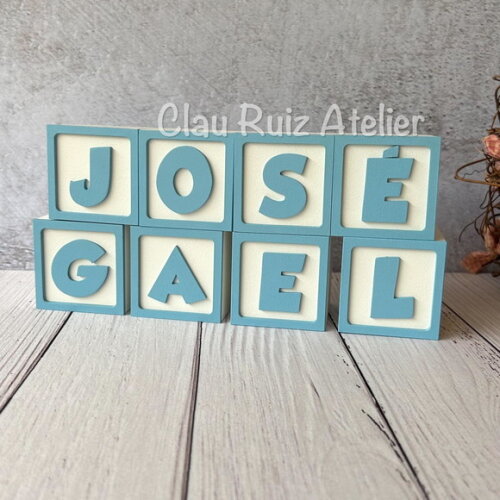 Cubos 6x6cm Ggg Ts - Decoração Bebê