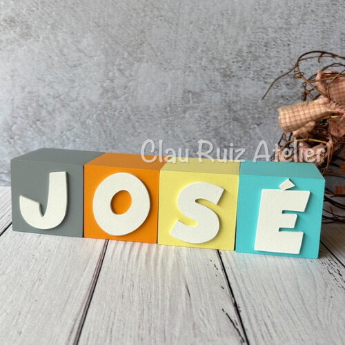 Cubos 6x6cm Ggg Ts - Decoração Bebê