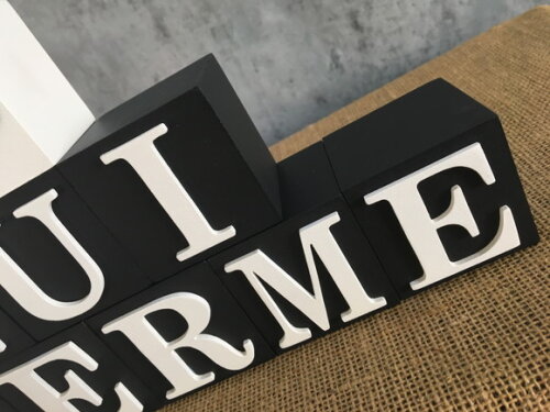 Cubos Decorativos Personalizados com  Nome do Bebê em MDF - Tema