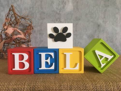 Cubos 6x6cm Patrulha Canina Ts Festas e Quarto do Bebê