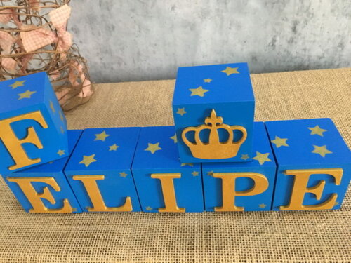 Cubos 6x6cm Pequeno Príncipe com Estrela