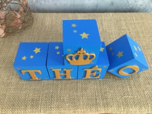 Cubos 6x6cm Pequeno Príncipe com Estrela