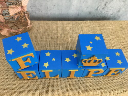 Cubos 6x6cm Pequeno Príncipe com Estrela